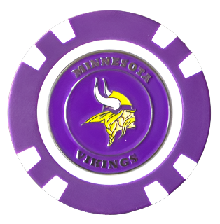 Officially Licensed Minnesota Vikings Poker Chip Ball Marker