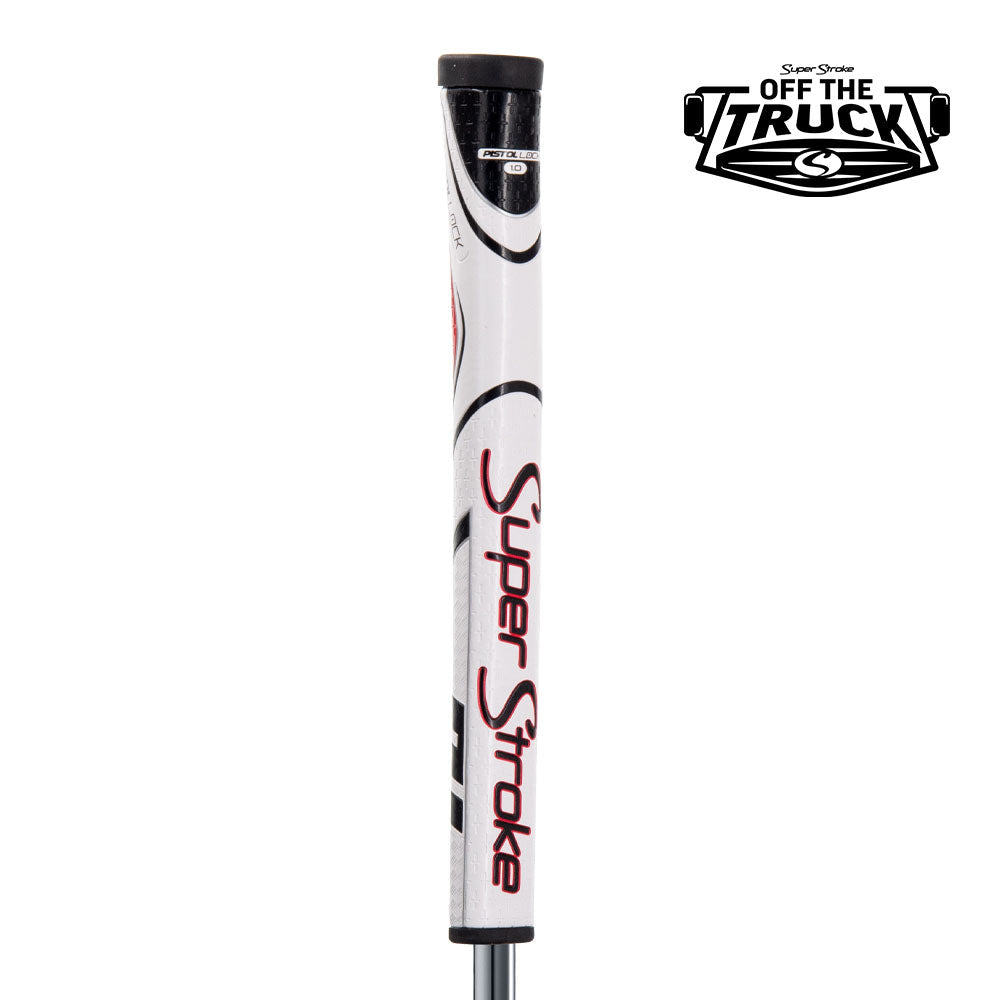 SuperStroke Zenergy Pistol Lock 1.0 Putter Grip - White/Red