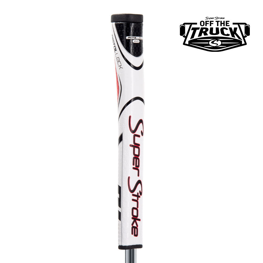 SuperStroke Zenergy Pistol Lock 2.0 Putter Grip - White/Red
