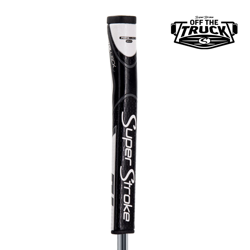 SuperStroke Zenergy Pistol Lock 2.0 Putter Grip - Black/White