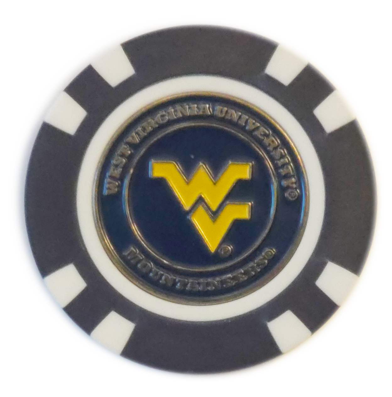 Officially Licensed West Virginia Mountaineers Poker Chip Ball Marker