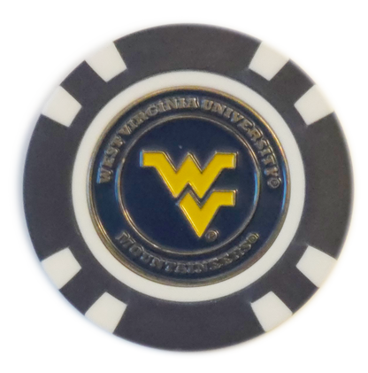 Officially Licensed West Virginia Mountaineers Poker Chip Ball Marker