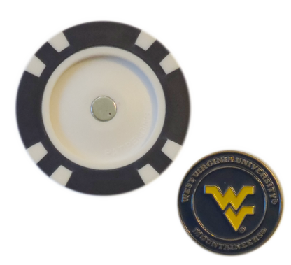 Officially Licensed West Virginia Mountaineers Poker Chip Ball Marker