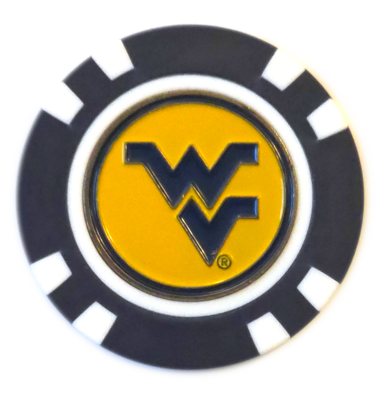 Officially Licensed West Virginia Mountaineers Poker Chip Ball Marker