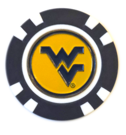 Officially Licensed West Virginia Mountaineers Poker Chip Ball Marker