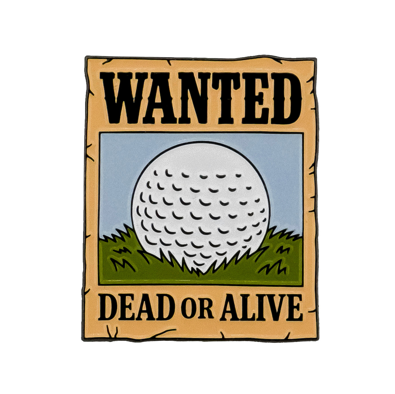 Wanted Poster Ball Marker