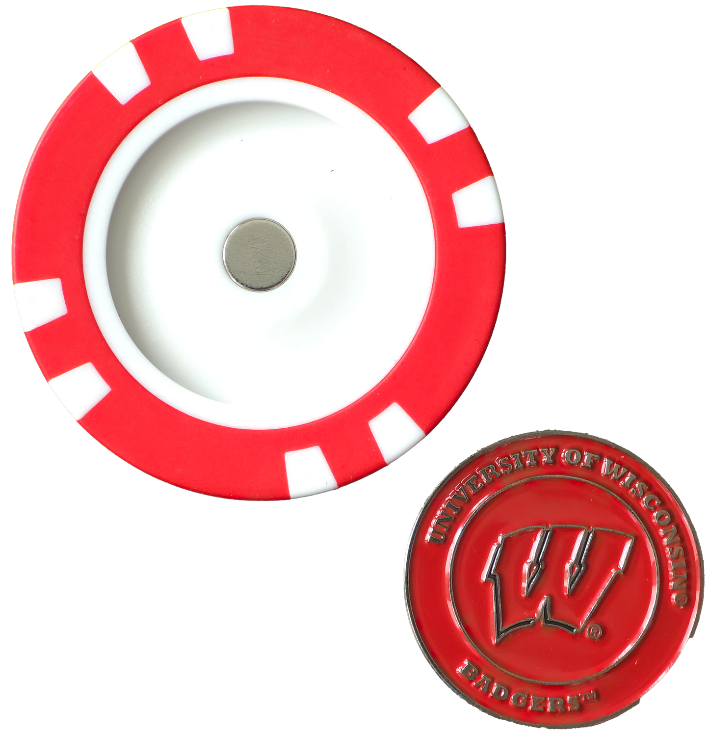 Officially Licensed Wisconsin Badgers Poker Chip Ball Marker