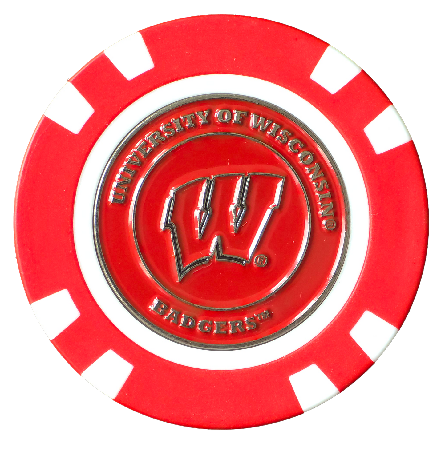 Officially Licensed Wisconsin Badgers Poker Chip Ball Marker