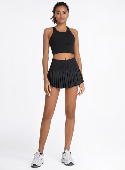 Ace It Active Skort – Play Hard, Look Good - Simple Black XS - Club Rehab