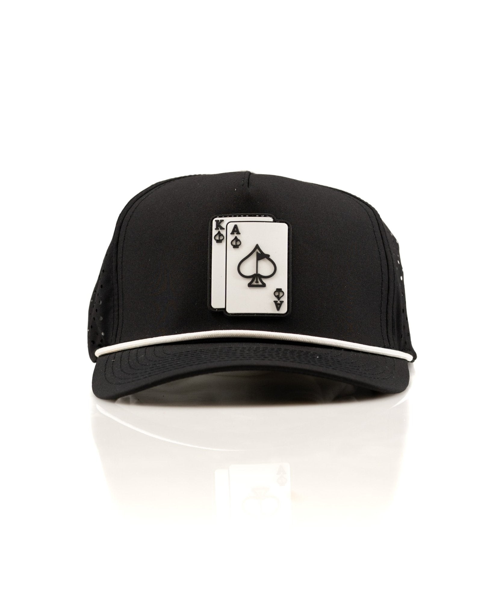 Ace/King Black - Perforated Rope Hat - Club Rehab