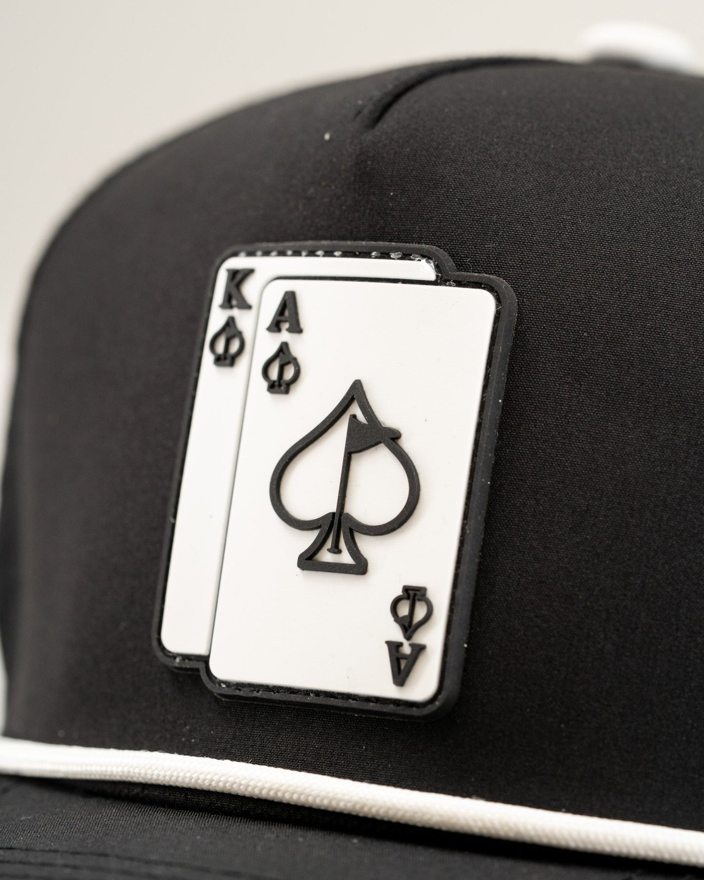 Ace/King Black - Perforated Rope Hat - Club Rehab