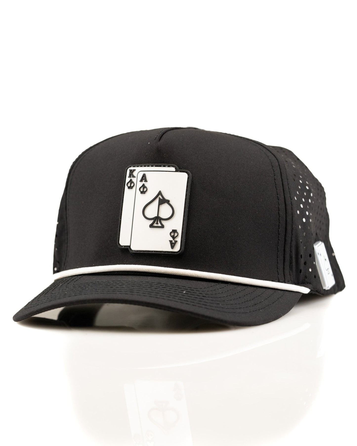 Ace/King Black - Perforated Rope Hat - Club Rehab