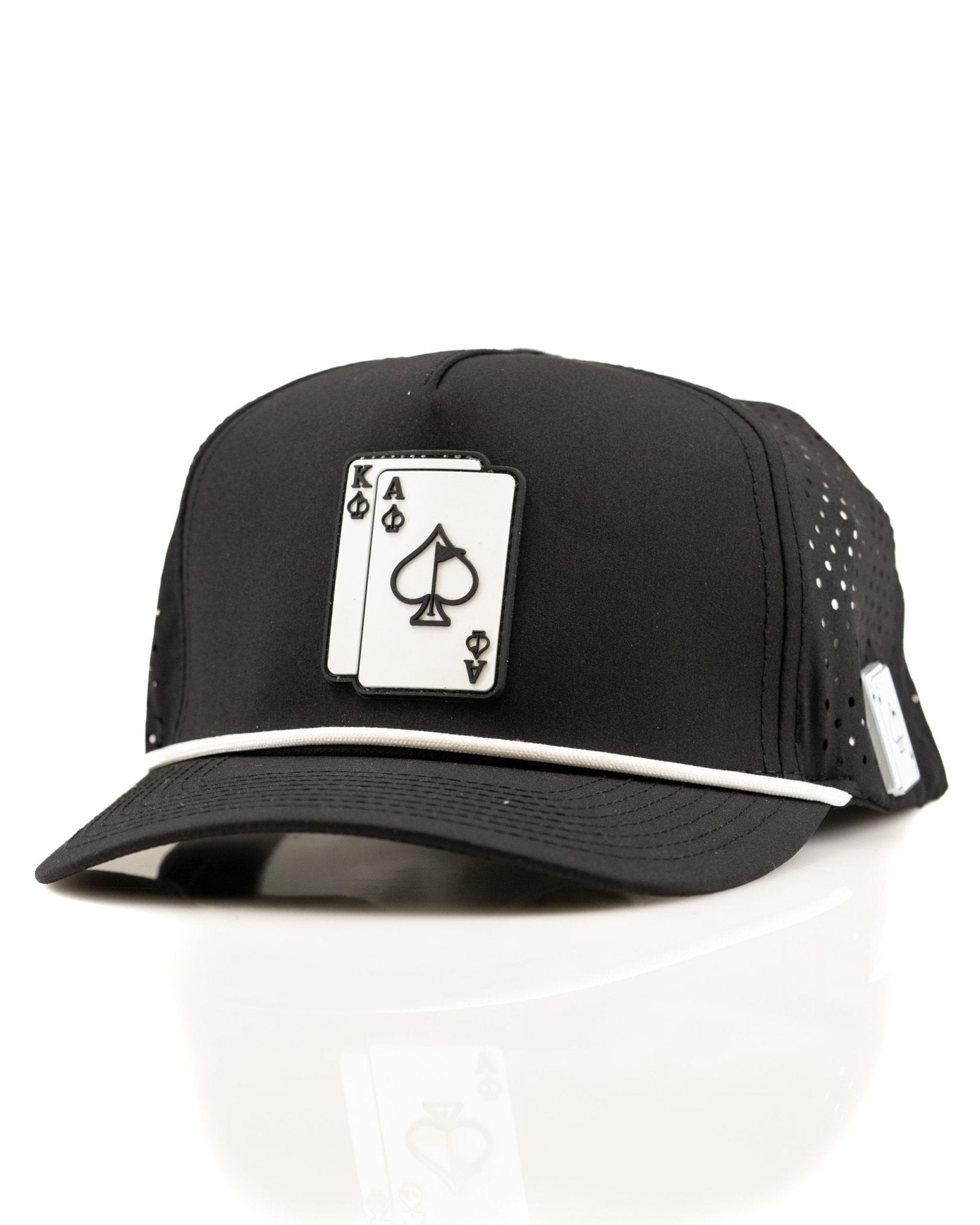 Ace/King Black - Perforated Rope Hat - Club Rehab