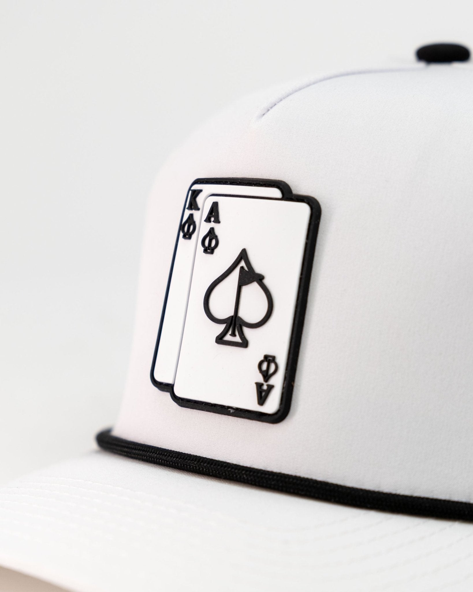 Ace/King White - Perforated Rope Hat - Club Rehab
