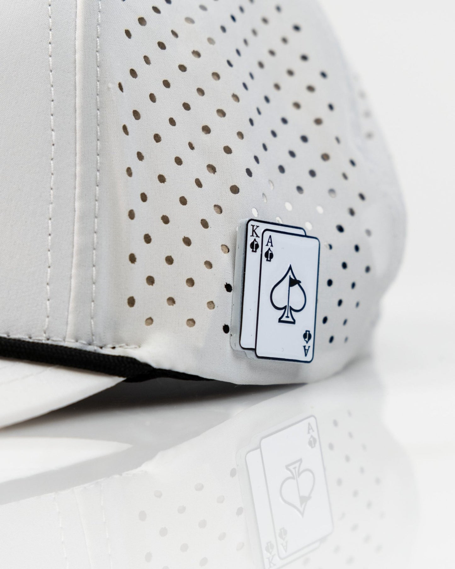 Ace/King White - Perforated Rope Hat - Club Rehab