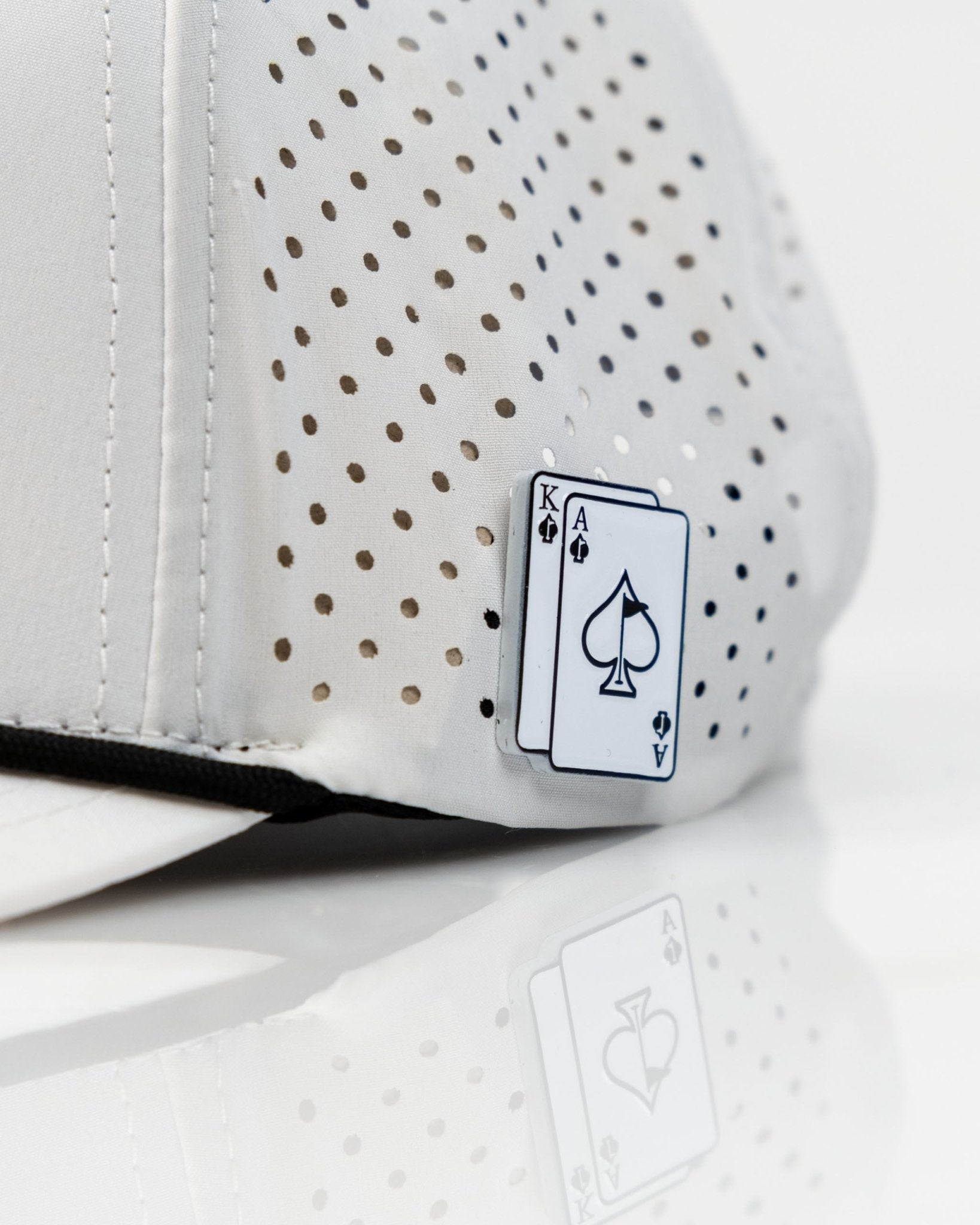 Ace/King White - Perforated Rope Hat - Club Rehab