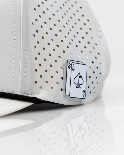 Ace/King White - Perforated Rope Hat - Club Rehab