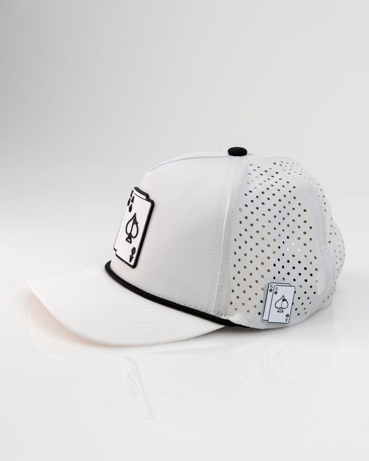 Ace/King White - Perforated Rope Hat - Club Rehab