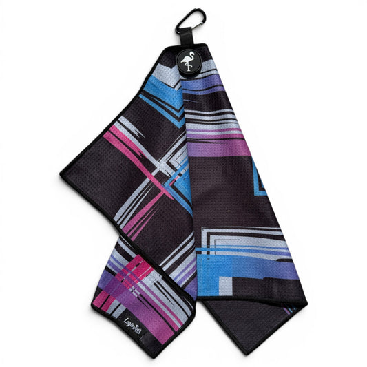 After Hours Golf Towel | 24” x 16” Microfiber Towel | Magnetic Clip & Carabiner | Premium Golf Accessory - Club Rehab