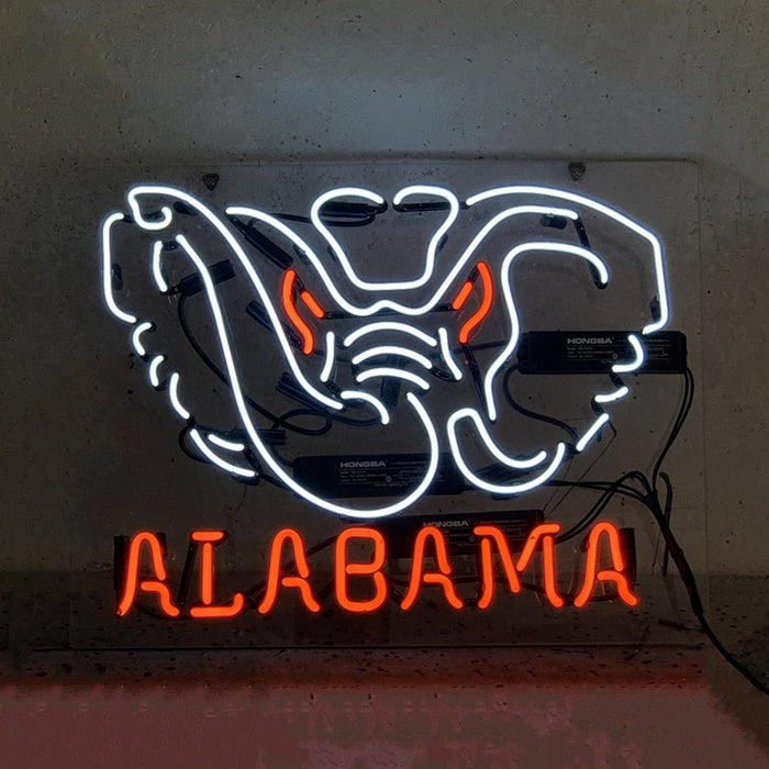 Alabama Angry Elephant Neon Signs Light - Club Rehab
