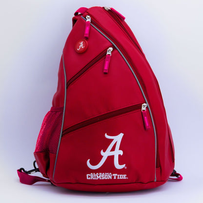 Alabama Crimson Tide PU leather backpack by Team Golf, view 1