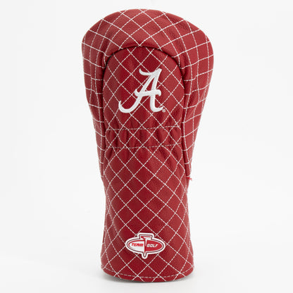 Alabama Crimson Tide Solid Quilted Fairway Headcover, back view
