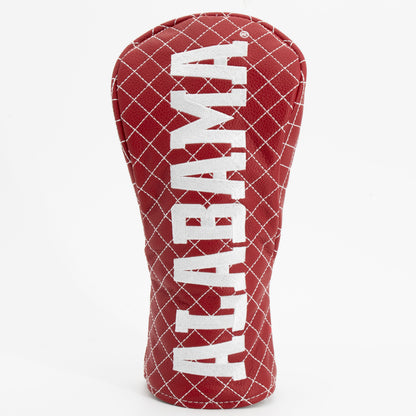 Alabama Crimson Tide Solid Quilted Fairway Headcover, front view