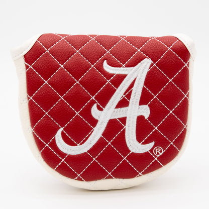 Alabama Crimson Tide Solid Quilted Mallet Putter Cover, front view