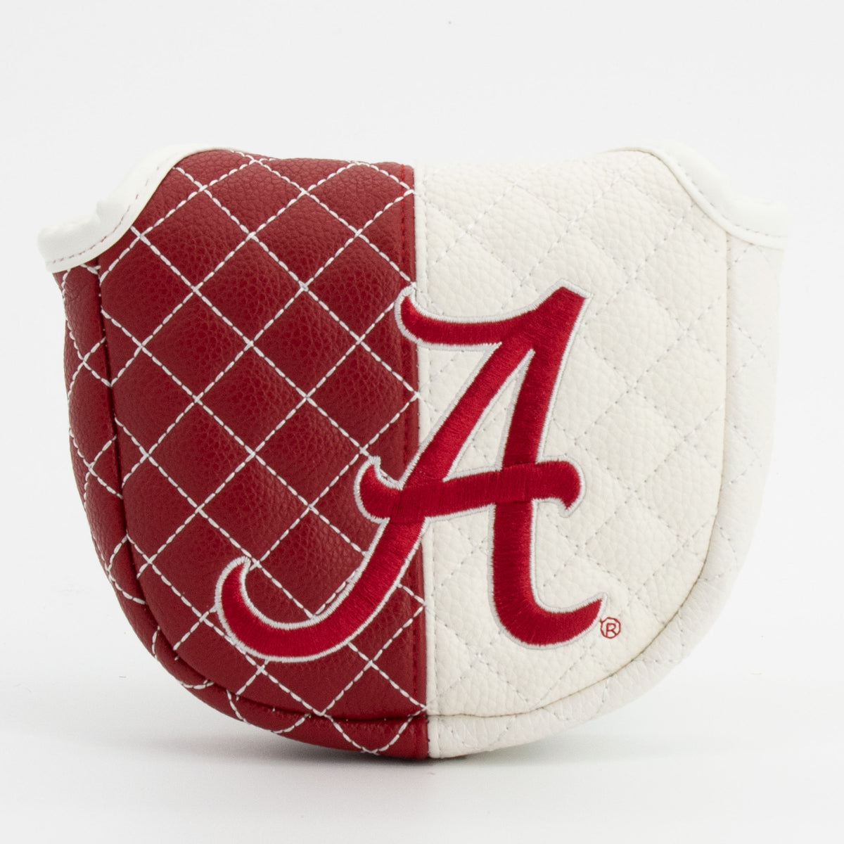 Alabama Crimson Tide Split Quilted Mallet Putter Cover, front view