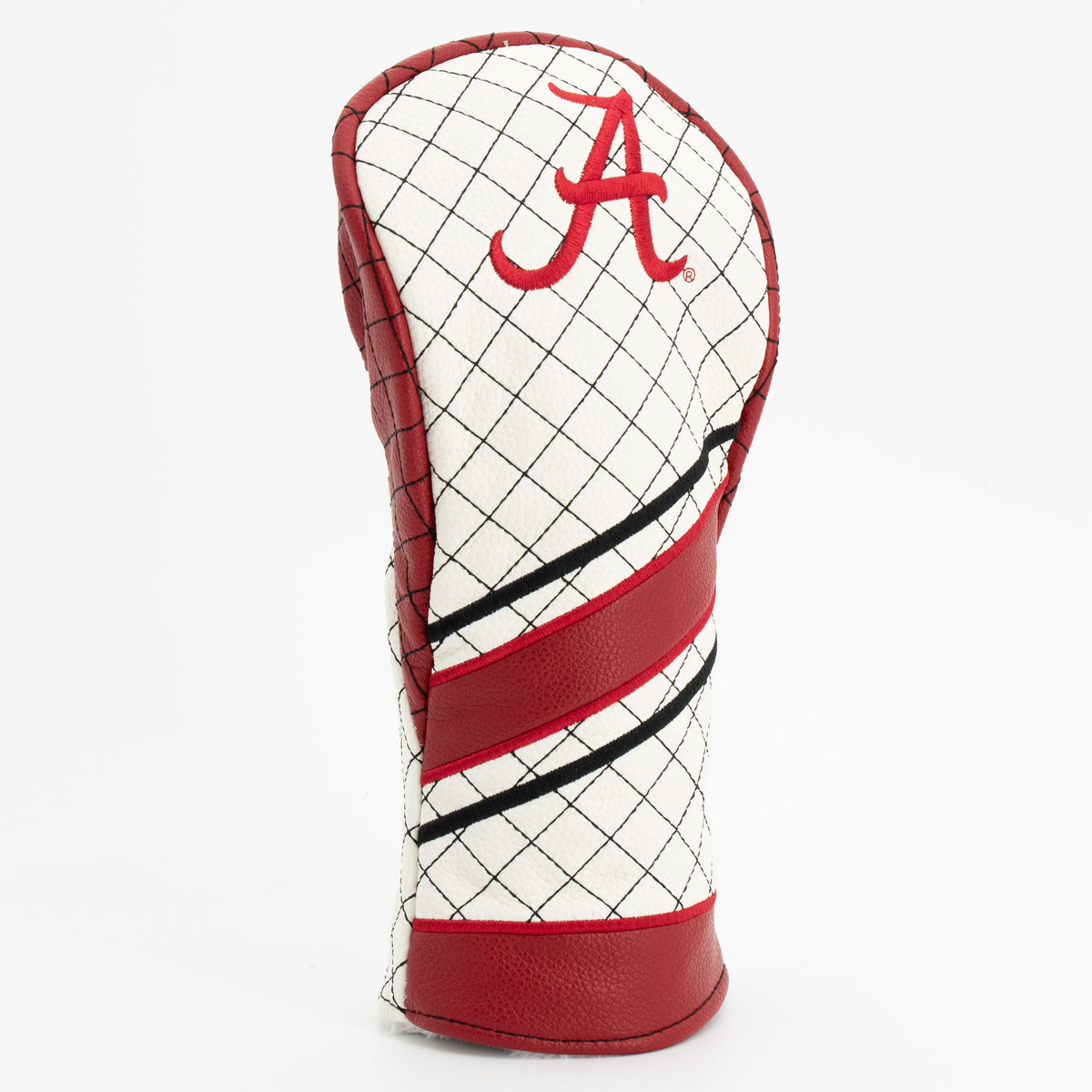 Alabama Crimson Tide Striped Quilted Fairway Headcover, angled view