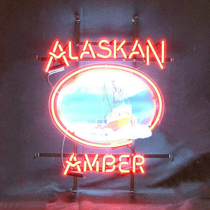 Alaskan Amber Beer Neon Signs - Club Rehab