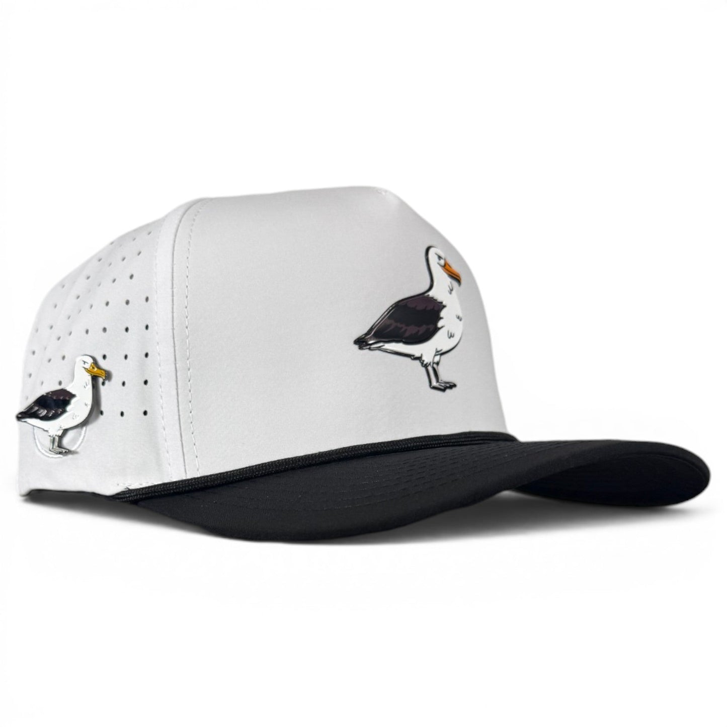 Albatross Golf Hat | Snapback Cap | Built-in Magnetic Ball Marker Holder + Marker Included | Adjustable | Bird - Club Rehab