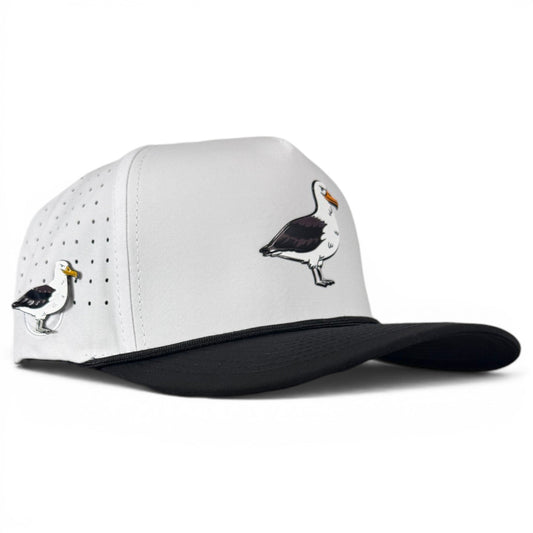 Albatross Golf Hat | Snapback Cap | Built-in Magnetic Ball Marker Holder + Marker Included | Adjustable | Bird - Club Rehab