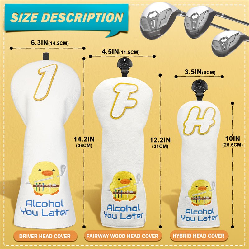 Alcohol You Later Headcover - Driver - Club Rehab