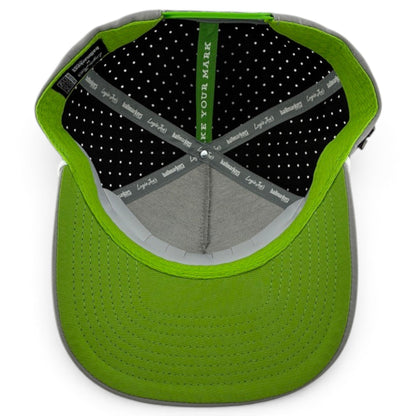 Alien Caddy Golf Hat | Snapback Cap | Built-in Magnetic Ball Marker Holder + Marker Included | Adjustable Gray Alien - Club Rehab