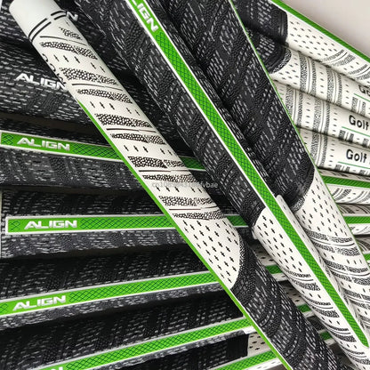 Align Golf Club Grips – The Grip That Gets You in Line - 13pcs Midsize green - Club Rehab