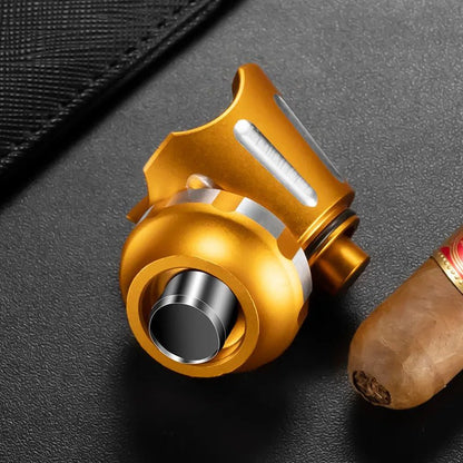 Alloy Cigar Holder & Puncher Set - Club Rehab - Cigar AccessoriesGoldAlloy Cigar Holder & Puncher Set