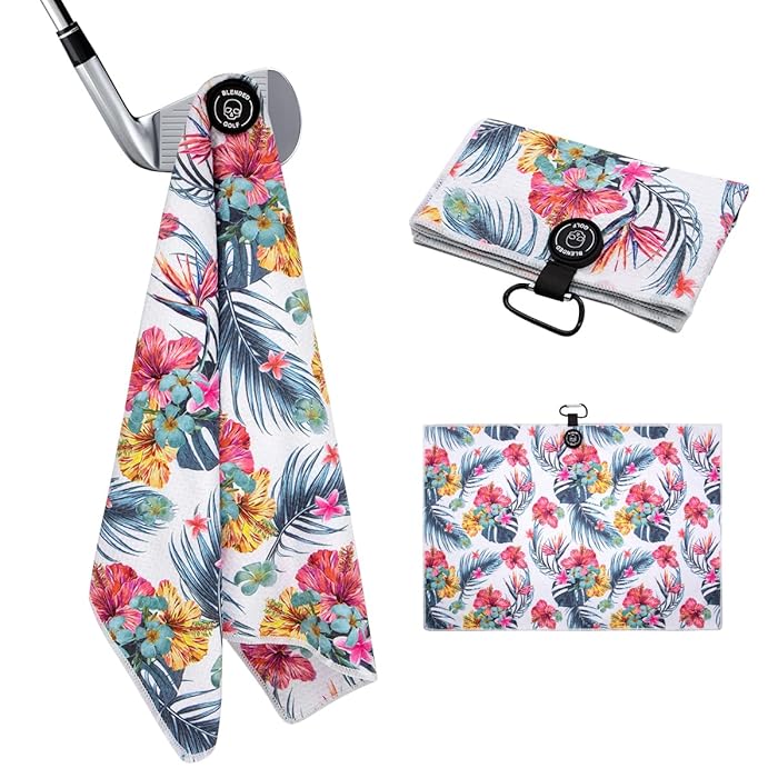 Aloha Waffle Golf Towel (15" x 24") | Magnetic + Clip-On
