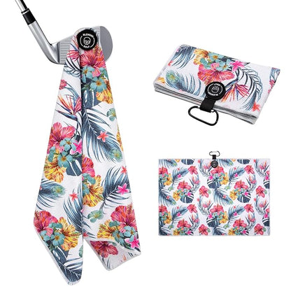 Aloha Waffle Golf Towel (15" x 24") | Magnetic + Clip-On