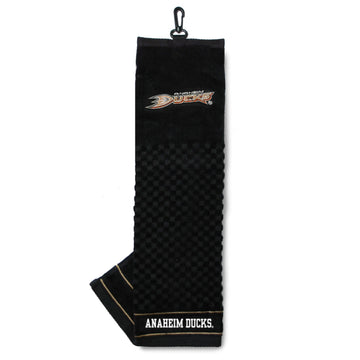 Besticktes Golfhandtuch der Anaheim Ducks