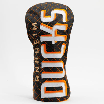 Anaheim Ducks solid driver quilted golf headcover