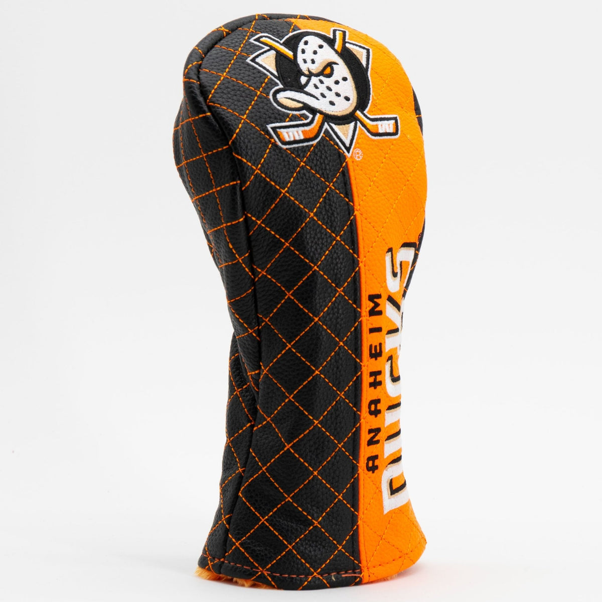 Anaheim Ducks split fairway quilted golf headcover alternate view