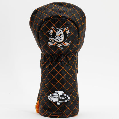 Anaheim Ducks solid driver quilted golf headcover alternate view