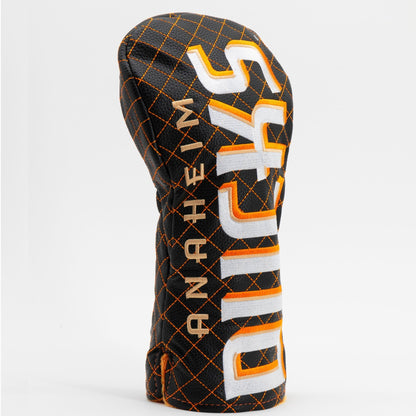 Anaheim Ducks solid driver quilted golf headcover alternate view