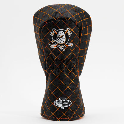 Anaheim Ducks solid fairway quilted golf headcover alternate view