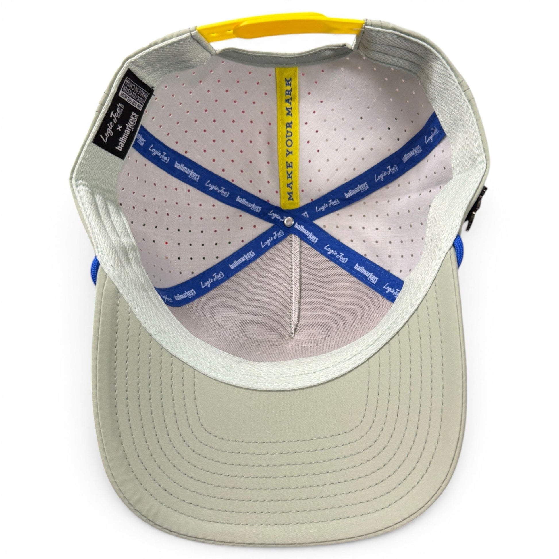 Angelfish Golf Hat | Snapback Cap | Built-in Magnetic Ball Marker Holder + Marker Included | Adjustable - Club Rehab