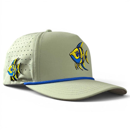 Angelfish Golf Hat | Snapback Cap | Built-in Magnetic Ball Marker Holder + Marker Included | Adjustable - Club Rehab