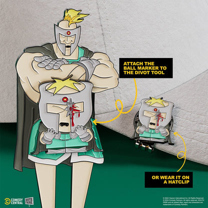 Anime Professor Chaos Divot Tool with Ninja Star Butters Ball Marker