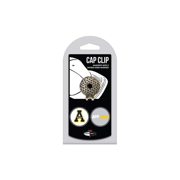 APPALACHIAN ST hat clip with two golf ball markers