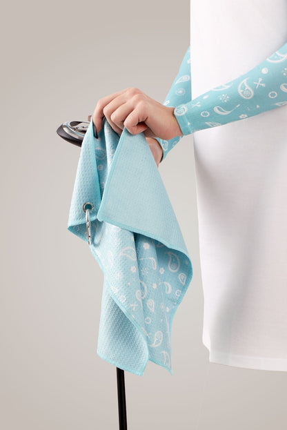 Aqua Golf Towel - Club Rehab